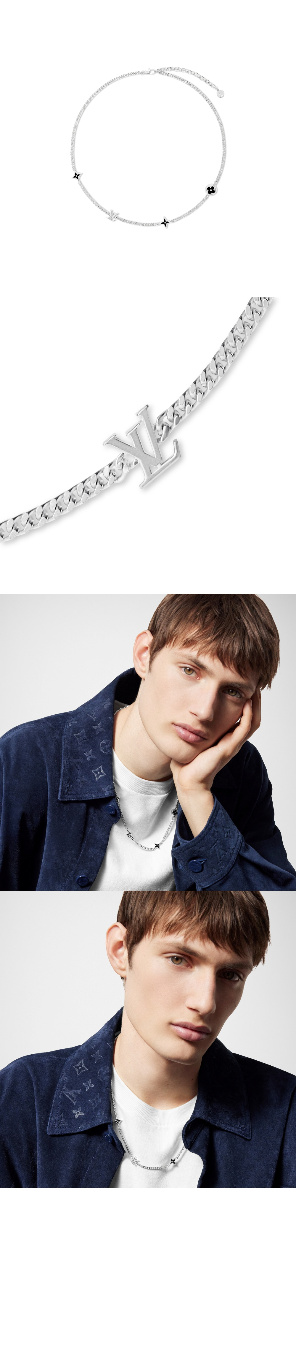 LV 스파이크 (LV Spike) 참 목걸이 M01717