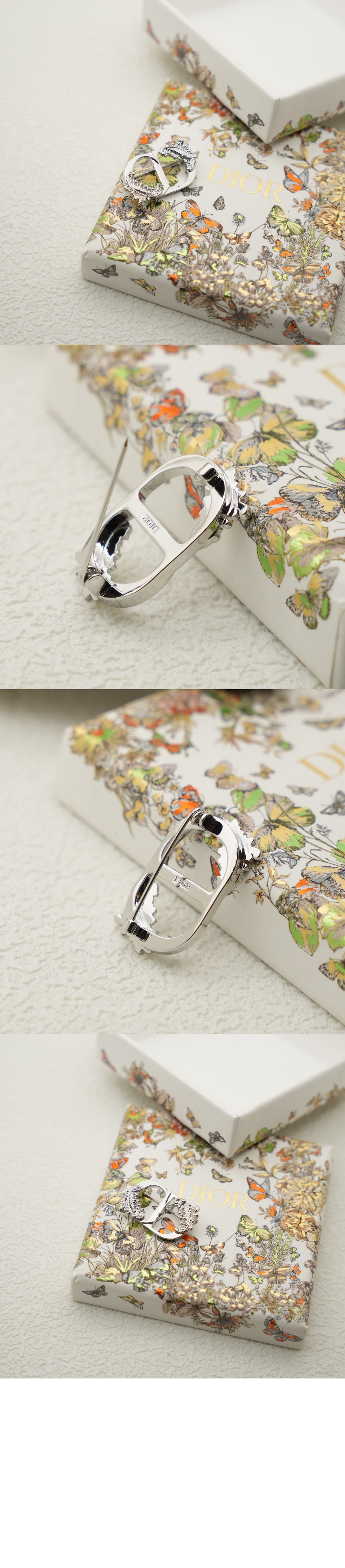 CD Baroque 깃털 브로치 V1378