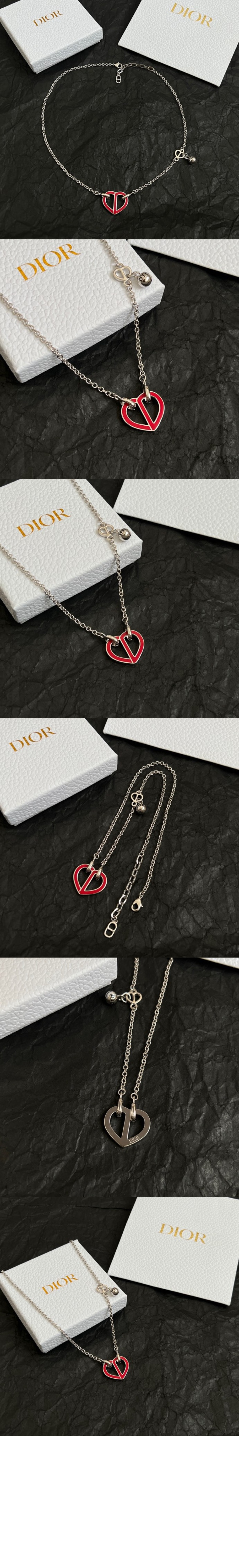 Dior CD Heart 목걸이 N2806