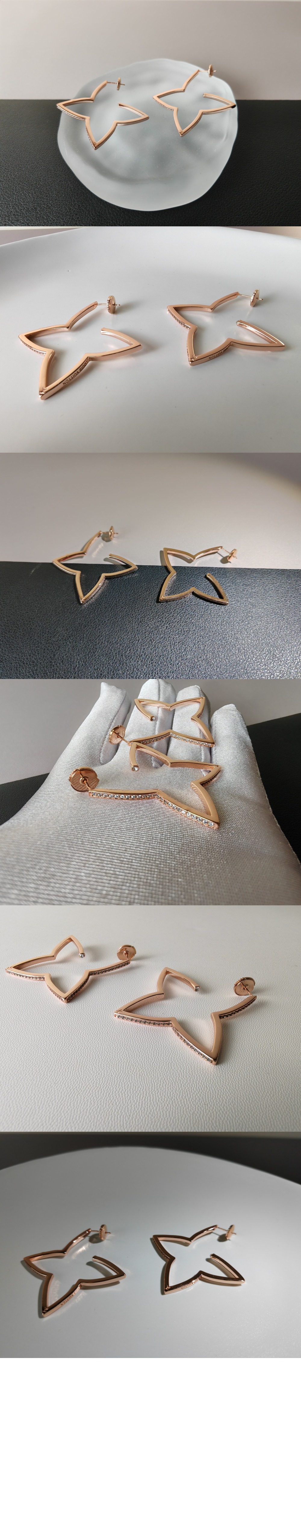 옹브레 블라썸 XL 후프 귀걸이 Q06969