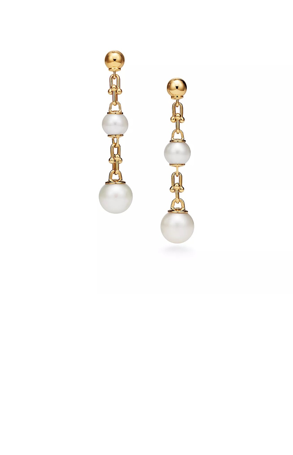 트리플 드롭 링크 귀걸이