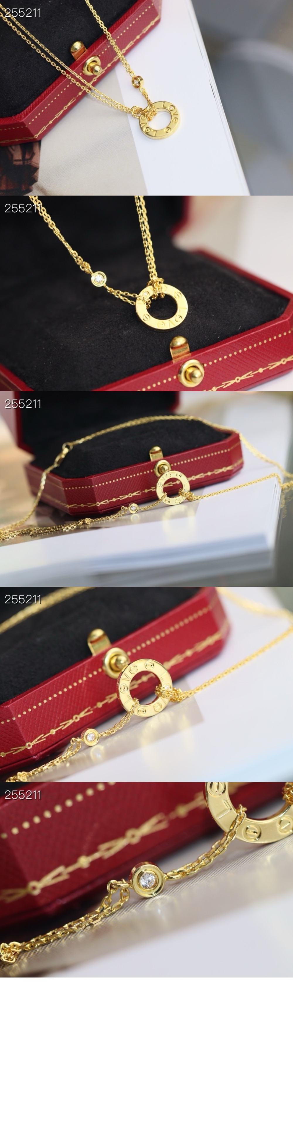 다이아몬드 2개 네크리스 B7219500