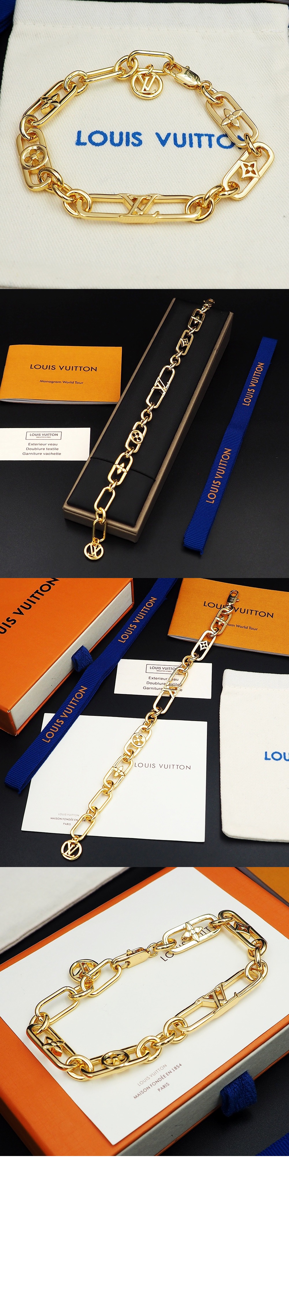 MY LV Chain 팔찌 M0980A