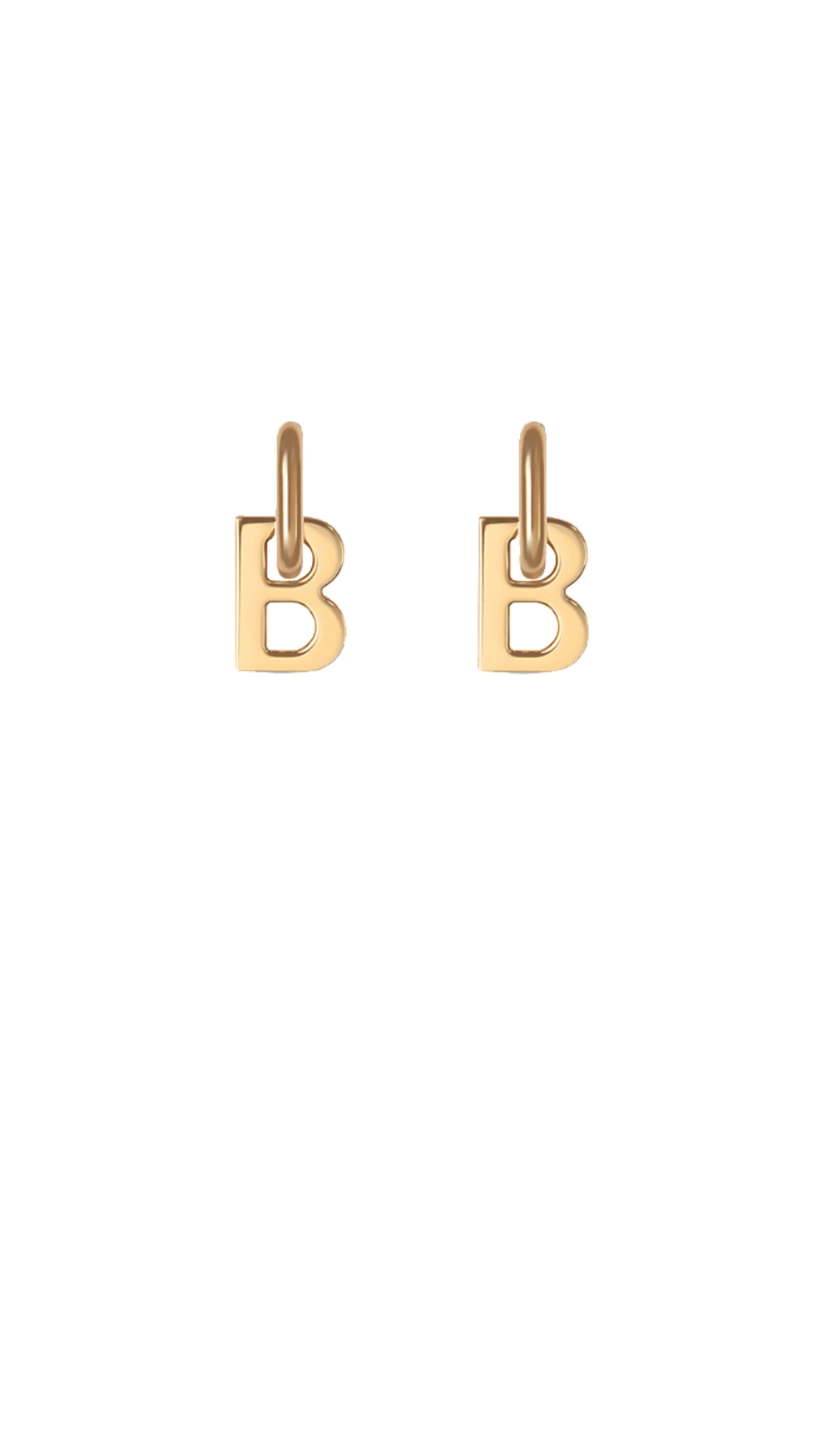 B 체인 XS 귀걸이 655286