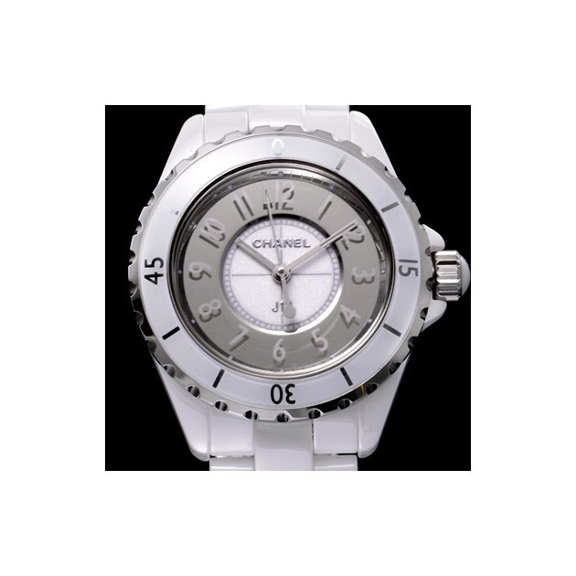CHANEL 샤넬 제이12 H4861 - 33 mm 샤넬 정품 스위스 쿼츠 탑재 여성용 그레이 다이얼 브레이슬릿 cha0134 - CHANEL J12 Full Ceramic Grey Dial Bracelet Chanel Genuine Original Swiss ETA Quartz Movement