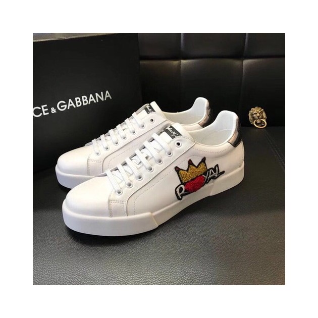 DOLCE & GABBANA 돌체앤가바나 패치자수 스니커즈