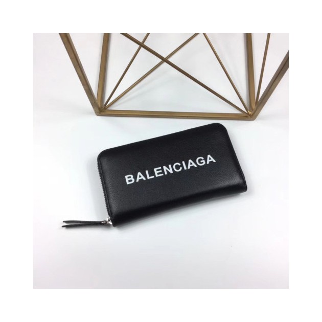 BALENCIAGA 발렌시아가 남여공용 로고 에브리데이 지퍼장지갑