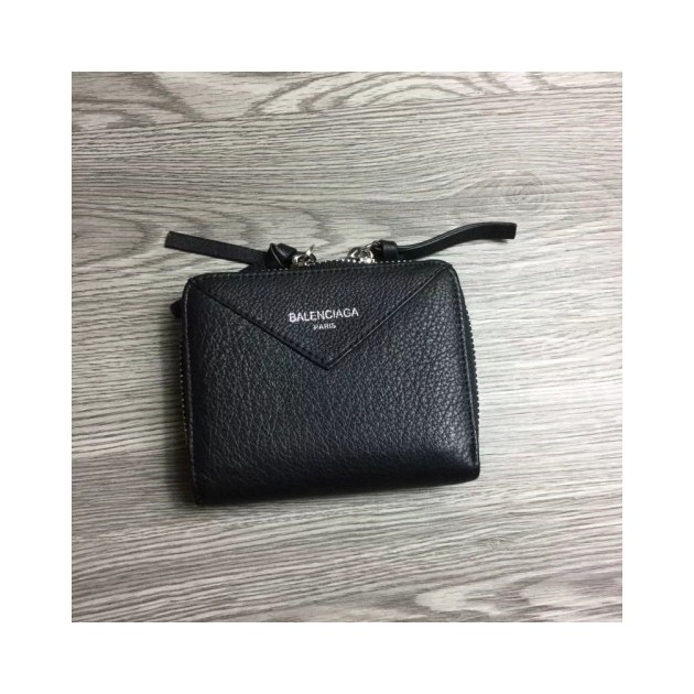 BALENCIAGA 발렌시아가 2020 여성용 파피에르 지퍼월렛 블랙