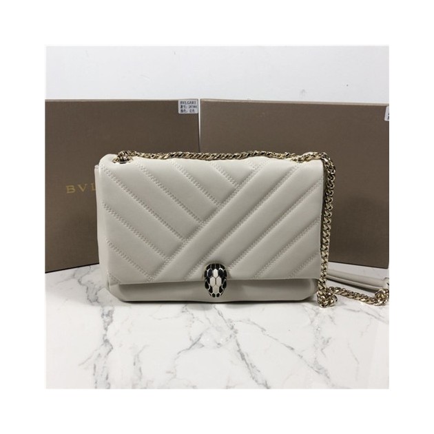 BULGARI 불가리 세르펜티 카보숑 라지 숄더백 BV287984-1