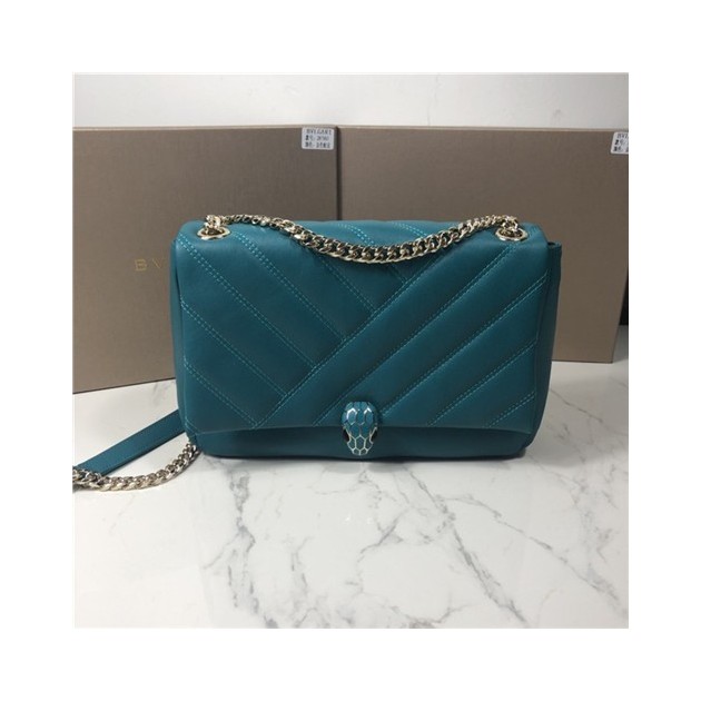 BULGARI 불가리 세르펜티 카보숑 라지 숄더백 BV287984-4