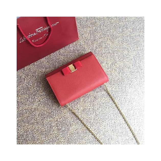 FERRAGAMO 페레가모 미니 체인 숄더백 19CM 22B558-3