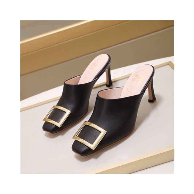 ROGER VIVIER 로저비비에 힐 슬리퍼 굽높이7.5CM  RR1991-1신상 (220,255,사이즈 주문제작)