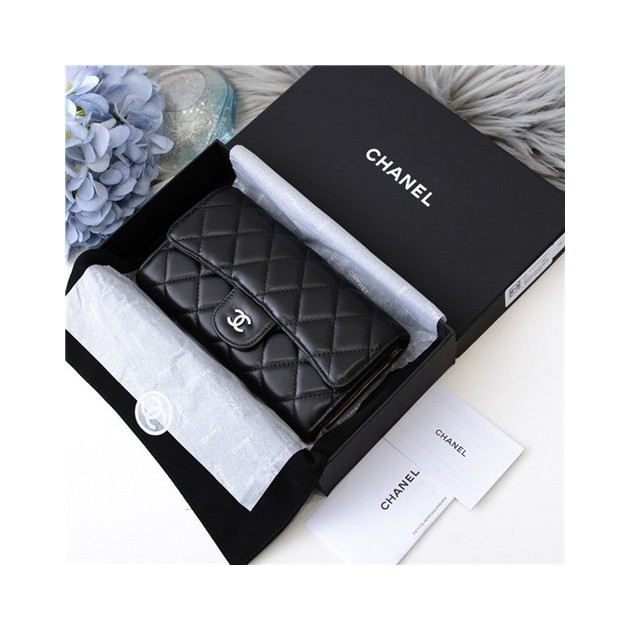 CHANEL 샤넬 램스킨 장지갑 AS90811 2020/신상