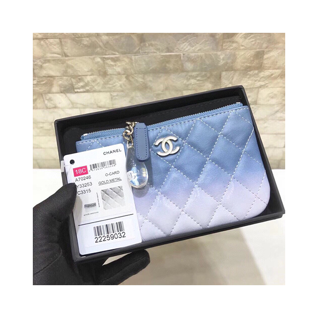 CHANEL 샤넬 램스킨 동전지갑 AS1011-2