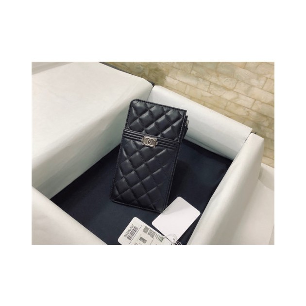 CHANEL 샤넬 램스킨 카드&폰케이스 AS15410-4 (금장/은장)