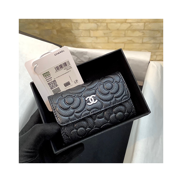 CHANEL 샤넬 까멜리아플랩 카드 지갑 C81937