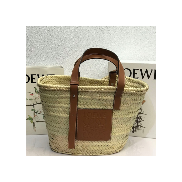 LOEWE 로에베 우븐 라피아 토트백 스몰
