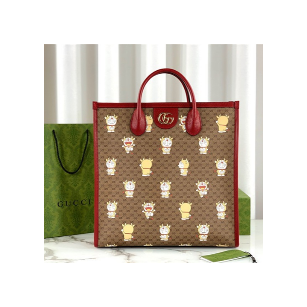 GUCCI 구찌X도라에몽 토트백 미듐 654345