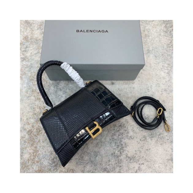 BALENCIAGA 발렌시아가 아워글래스 탑 핸들백 B1060