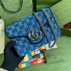 GUCCI 구찌 마몬트 마틀라세 멀티컬러 미니 체인백 474575