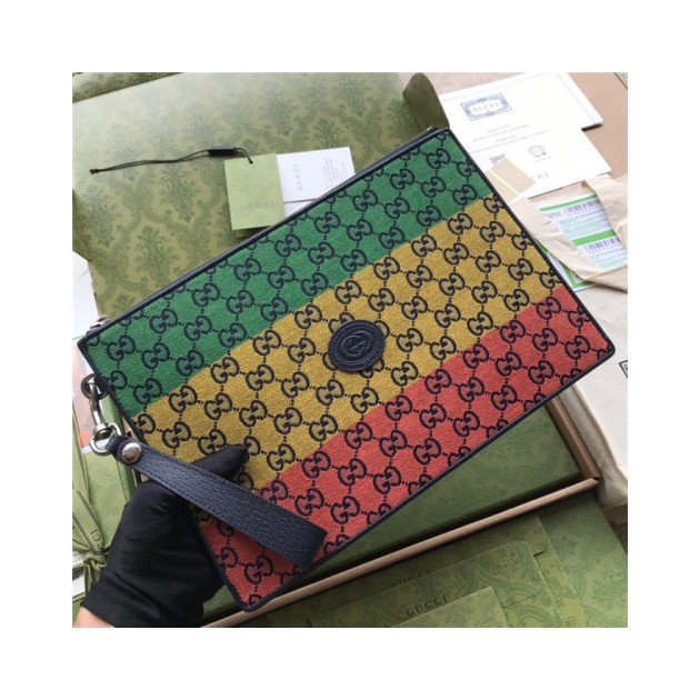 GUCCI 구찌 GG 멀티컬러 파우치 657581