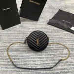 SAINT LAURENT 생로랑 모노그램 라운드 탬버린백 1GF07