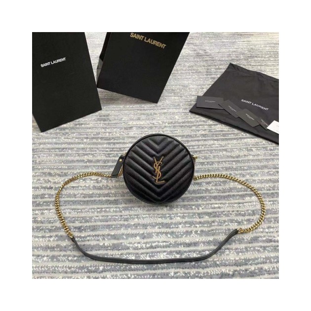 SAINT LAURENT 생로랑 모노그램 라운드 탬버린백 1GF07