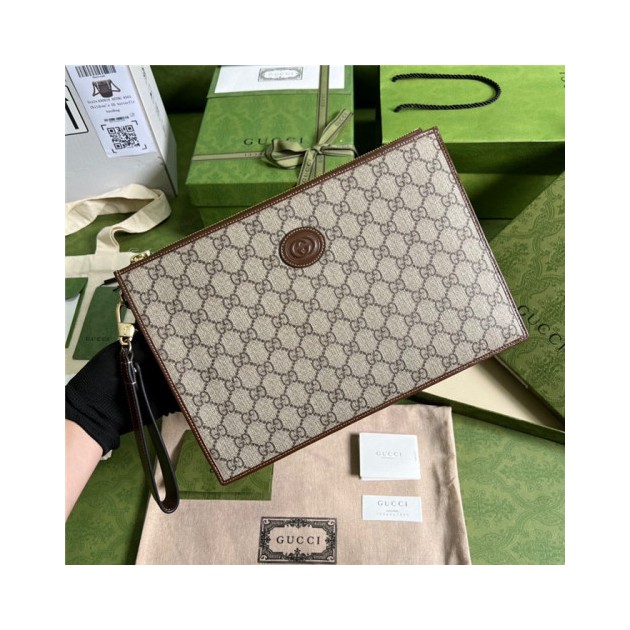 GUCCI 구찌 인터로킹 클러치 672953
