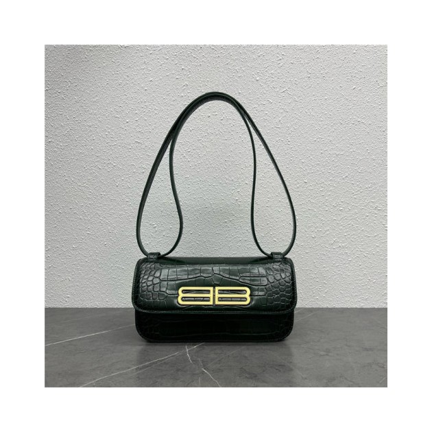 BALENCIAGA 발렌시아가 가십 BB장식 텍스처 숄더백 B59056