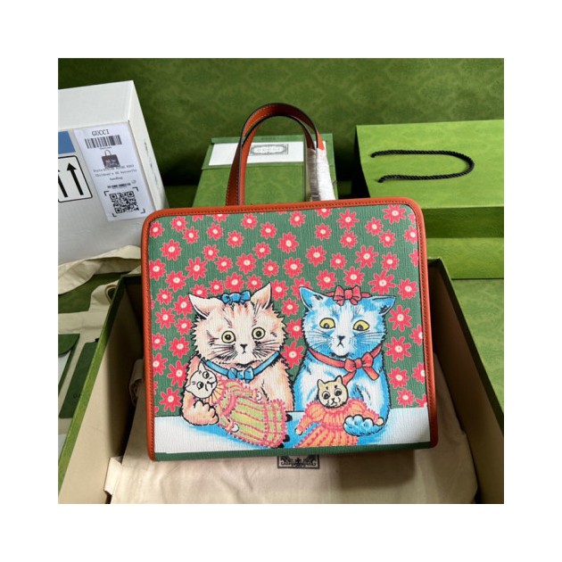 GUCCI  구찌 수프림 프린트 토트백 605614