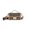 FENDI 펜디 자카드 모티프 FF 바게트 소프트 트렁크 백 F6821