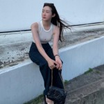 [배우 차정원] SAINT LAURENT 생로랑 블랙 니키백 ysl316x