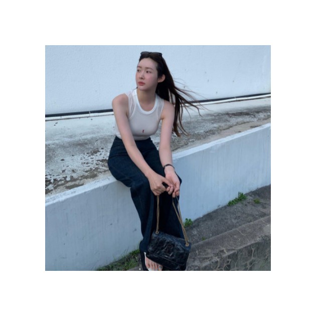 [배우 차정원] SAINT LAURENT 생로랑 블랙 니키백 ysl316x