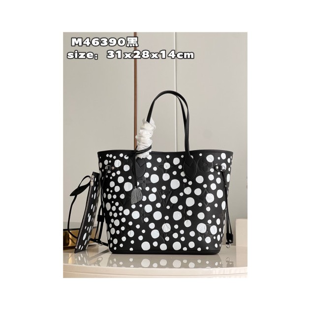 LOUIS VUITTON 루이비통 쿠사마 야요이 콜라보 네버플 미듐 M46390
