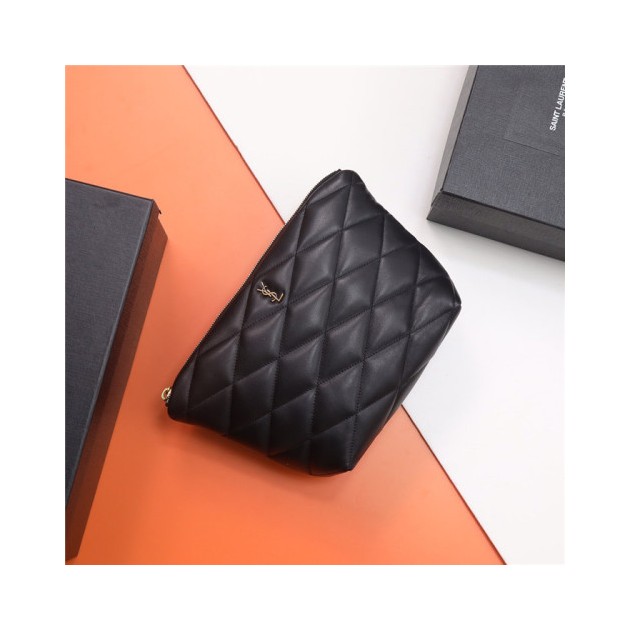 SAINT LAURENT 생로랑 퀼팅 SADE 미디엄 파우치 696779