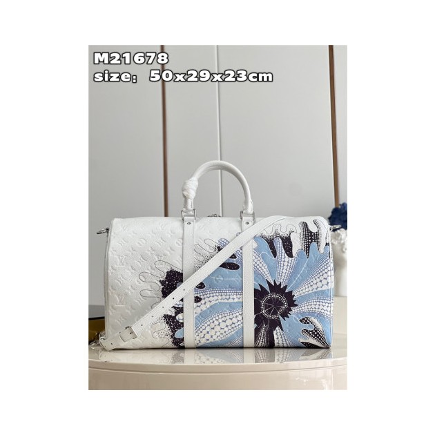 LOUIS VUITTON 루이비통 x 야요이 쿠사마 키폴 50 화이트 M21678