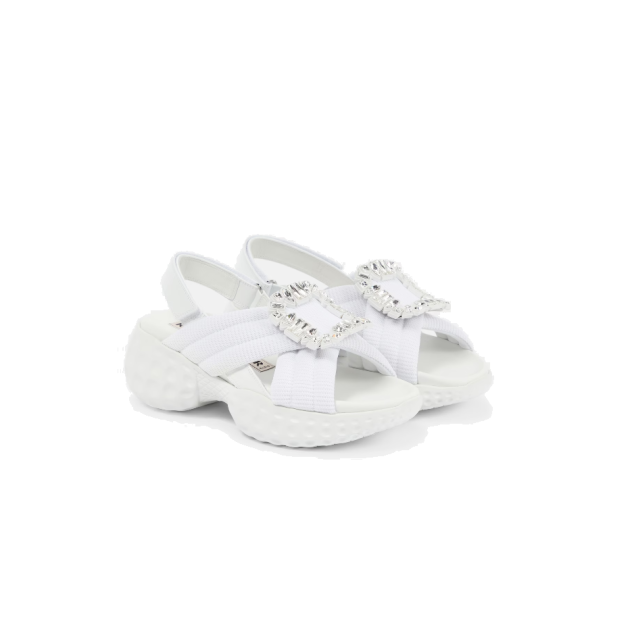 ROGER VIVIER 로저비비에 바이 비브런 라이트 스트라스 버클 샌들