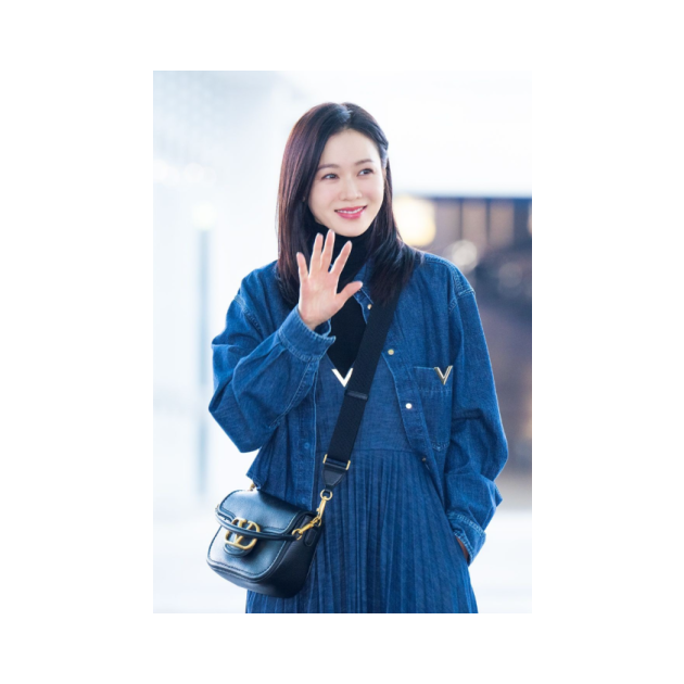 [배우 손예진] VALENTNIO 발렌티노 올타임 소프트 그레인 송아지 가죽 숄더백