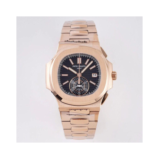 PATEK PHILIPPE 파텍필립 아쿠아넛 트래블타임 검판 금통 5980