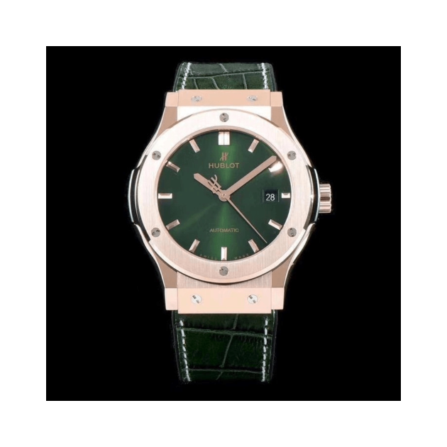 HUBLOT 위블로 클래식퓨전 킹골드 그린다이얼 542.OX.8980.LR