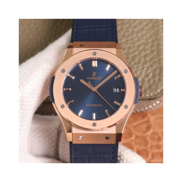 HUBLOT 위블로 클래식퓨전 로즈골드 블루다이얼 511.OX.7180.LR