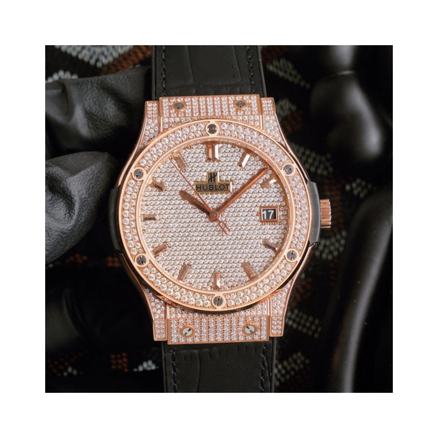HUBLOT 위블로 클래식퓨전 로즈골드 풀다이아 511.OX.9010.LR.1704