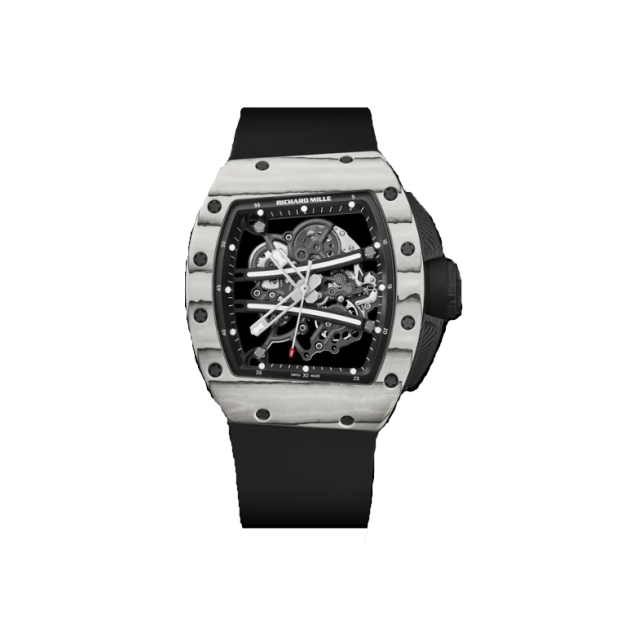 RICHARD MILLE 리차드밀 요한블레이크 화이트 블랙 러버밴드 NTPT RM6101