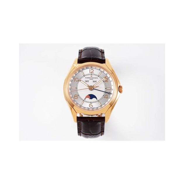 VACHERON CONSTANTIN 바쉐론 콘스탄틴 컴플리트 캘린더 화이트 다이얼 40mm 4000E