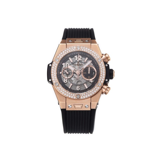 HUBLOT 위블로 빅뱅 유니코 킹골드 베젤 다이아 세팅 44mm 421.OX.1180.RX