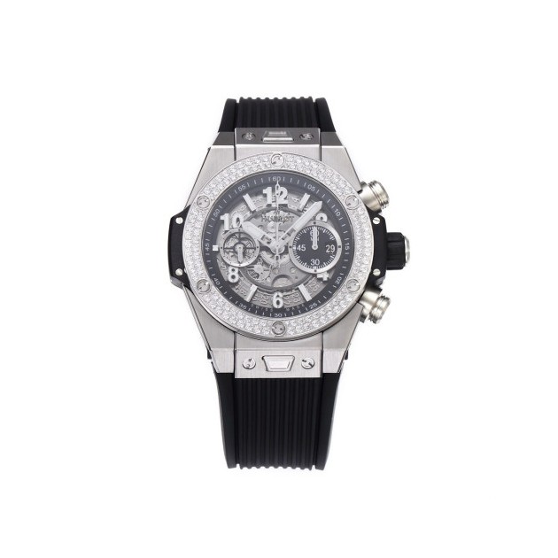 HUBLOT 위블로 빅뱅 유니코 킹 스틸 다이아 베젤 세팅 44mm 421.NX.1170.RX