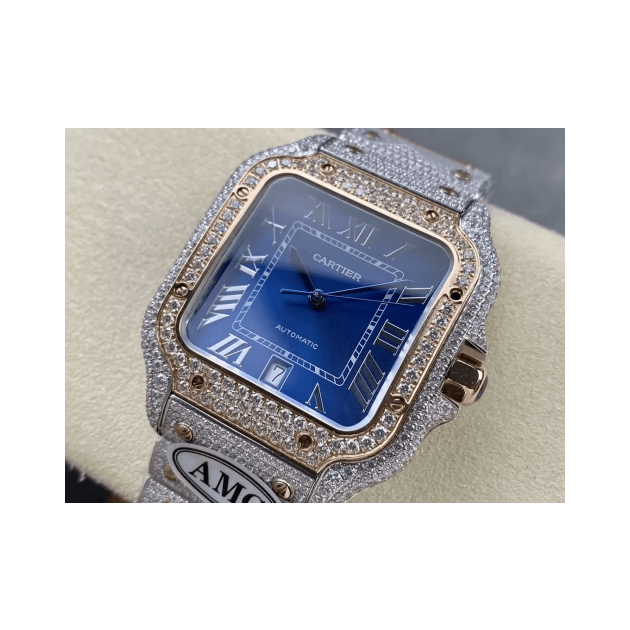 CARTIER 까르띠에 산토스 버스트다운 40mm 청판