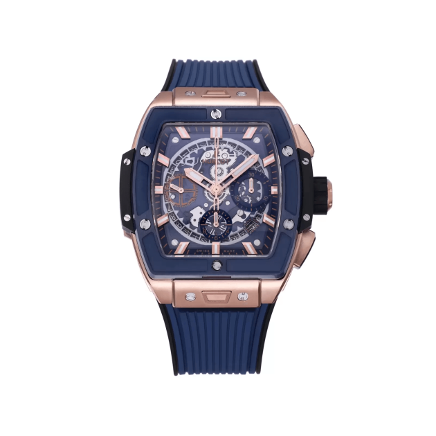 HUBLOT 위블로 스피릿 오브 빅뱅 네이비 로즈골드 42mm 642.OL.7180.RX