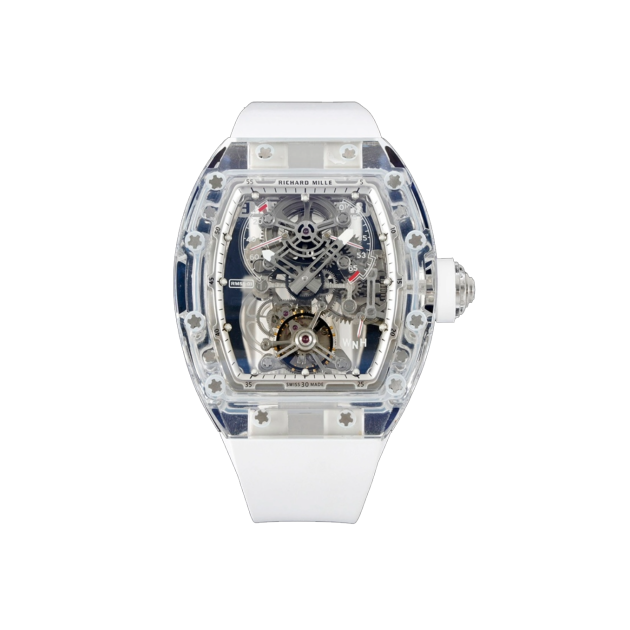 RICHARD MILLE 리차드밀 투명 사파이어 케이스 러버밴드 RM56-01 (2color)