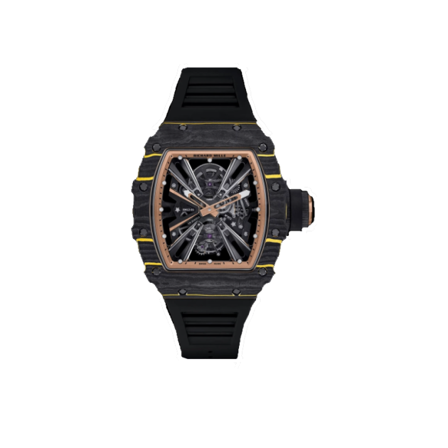 RICHARD MILLE 리차드밀 블랙 골드 카본 파이버 뚜르비옹 러버밴드 RM12-01 (10color)